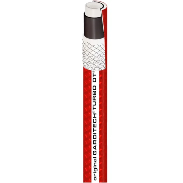 Turbo 7-lagiger PVC-Wasserschlauch rot 1/2" 50 m Rolle