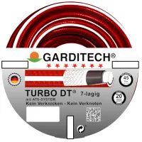 Turbo 7-lagiger PVC-Wasserschlauch rot 1/2" 50 m Rolle