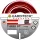 Turbo 7-lagiger PVC-Wasserschlauch rot 1/2" 50 m Rolle