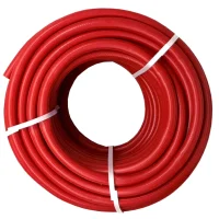 Hose with rubber character, made of a highly elastic PVC-nitrile-rubber mixture 1" 40 m