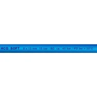 ZX SOFT Hellblau-gedeckter PVC-Druckluftschlauch 10 mm 20 m Rolle