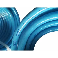 Light blue covered compressed air hose 13 x 19 mm 10 m