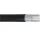 black covered PVC-hose with fabric insert  6 x 3 mm (6 x 12) 50 m roll