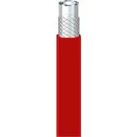 black covered PVC-hose with fabric insert  8 x 3 mm (8 x 14) 50 m roll