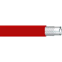 black covered PVC-hose with fabric insert  8 x 3 mm (8 x 14) 50 m roll