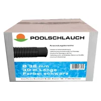 black 32 mm 30,8 m roll - socket spacing 1,1 m