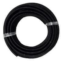 T-Flex Leicht schwarzer Kunststoff-Spiral-Ablaufschlauch 38 mm 30 m Rolle