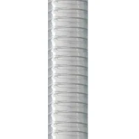 M-Flex glasklarer Kunststoff-Spiralschlauch mit verzinkter Stahlspirale 63 mm 30 m Rolle