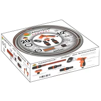 JetSet PVC water hose 1/2" 20 m roll including fitting set, packed in a box