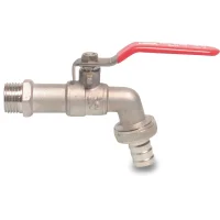 Ball valve brass nickel-plated