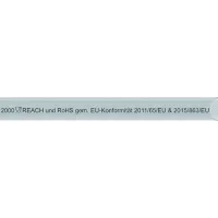 ZX 2000 glasklarer PVC-Gewebeschlauch 10 x 3 mm (10 x 16) 50 m Rolle