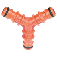 Kunststoff Y-Stück Schlauchverbinder 1/2"